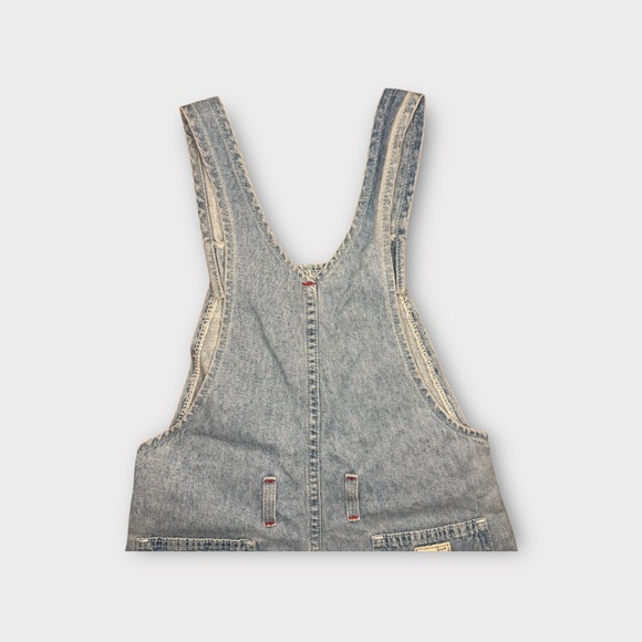 Lee Brand Vintage Light Wash Denim Shortall Overalls - Picture 7 of 9